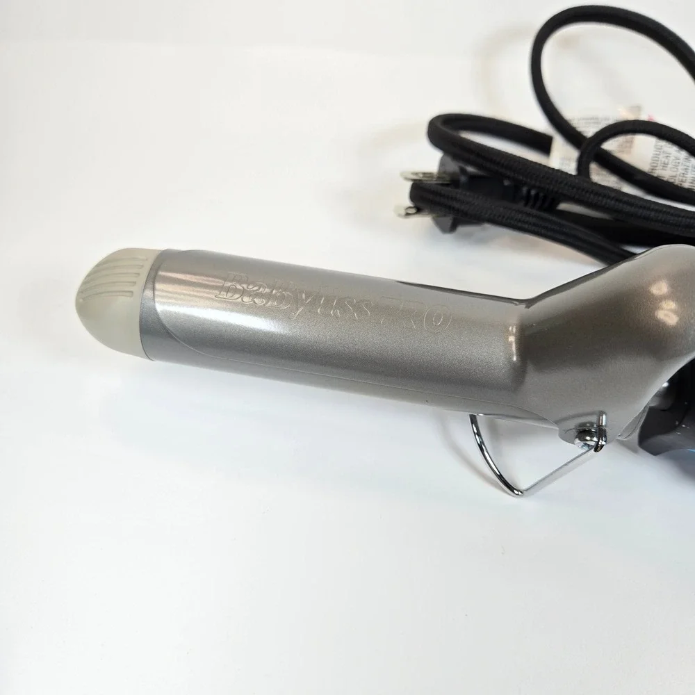 BaBylissPRO Nano Titanium 1.5 Inch Spring Curling Iron Blue BNT125S 450F Turbo